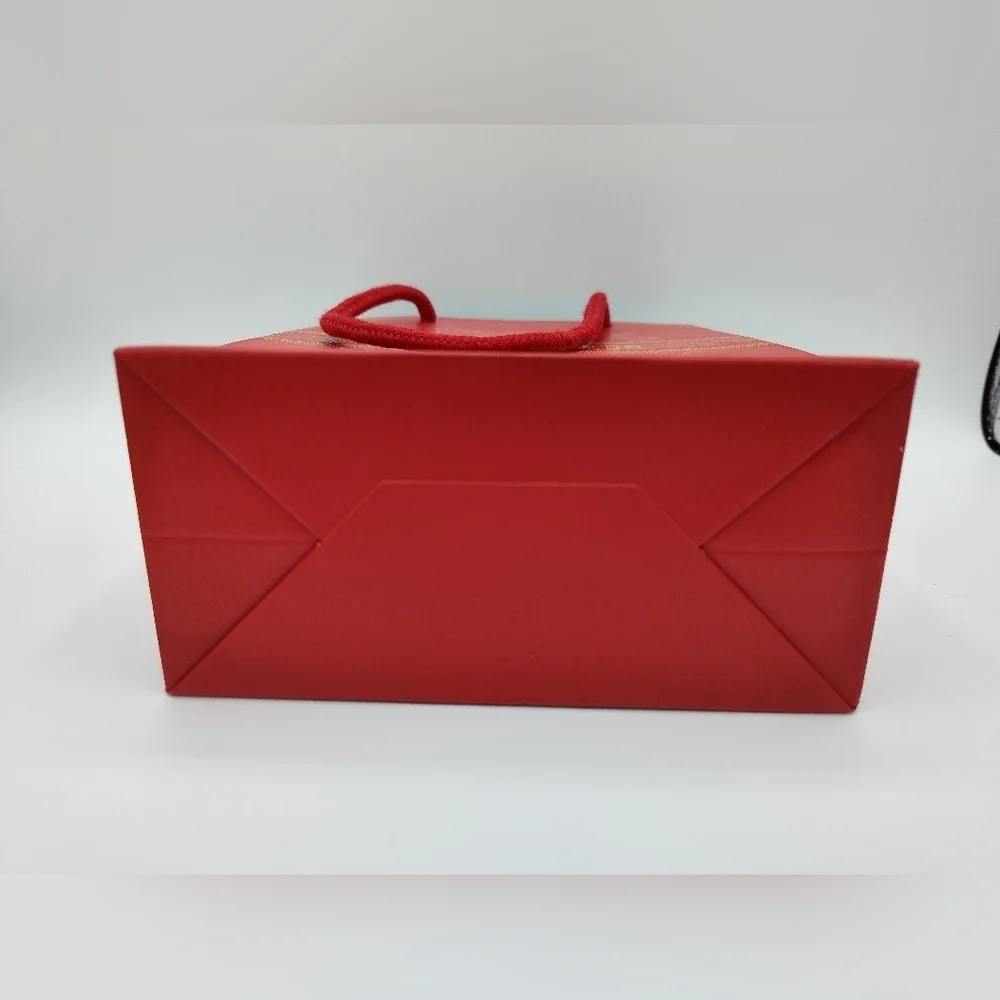 Dior Red Gift Box & Rope Bag Set | Gold Logo Special Edition Packaging LIKE NEW - Picture 4 of 14